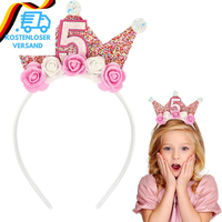 Geburtstagskrone MäDchen 3-6 Jahre, Geburtstag Krone MäDchen Geburtstag Stirnban