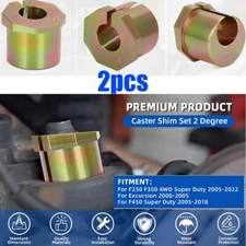 Adjustable Caster Camber Shims Bushings For Ford F250 F350 F450 Super Duty 05-22