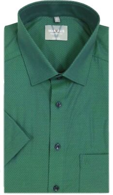 Marvelis Hemd Comfort Fit Kurzarm grün gemustert 7042.52.45