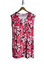 Loft Sleeveless Floral Sundress Relax fix Mini Length Petite M NWT 