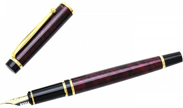 Pilot Namiki Grance Fountain Pen Marble Black/&Red Fine Nib FG1MRBRF