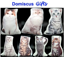 13" NEW CAT Pet KITTEN Throw PILLOW Bolster Headrest Cushion HOME DECOR Kitty