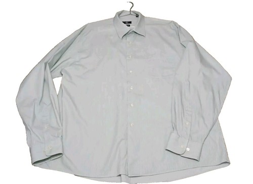 YOKE GRADATION PRINTED OPEN COLLAR SHIRT Size: 2 Green Men