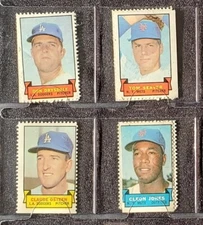 1969 Topps 60x Drysdale Marichal Allen Koosman Kaline Seaver MLB Players Stamps