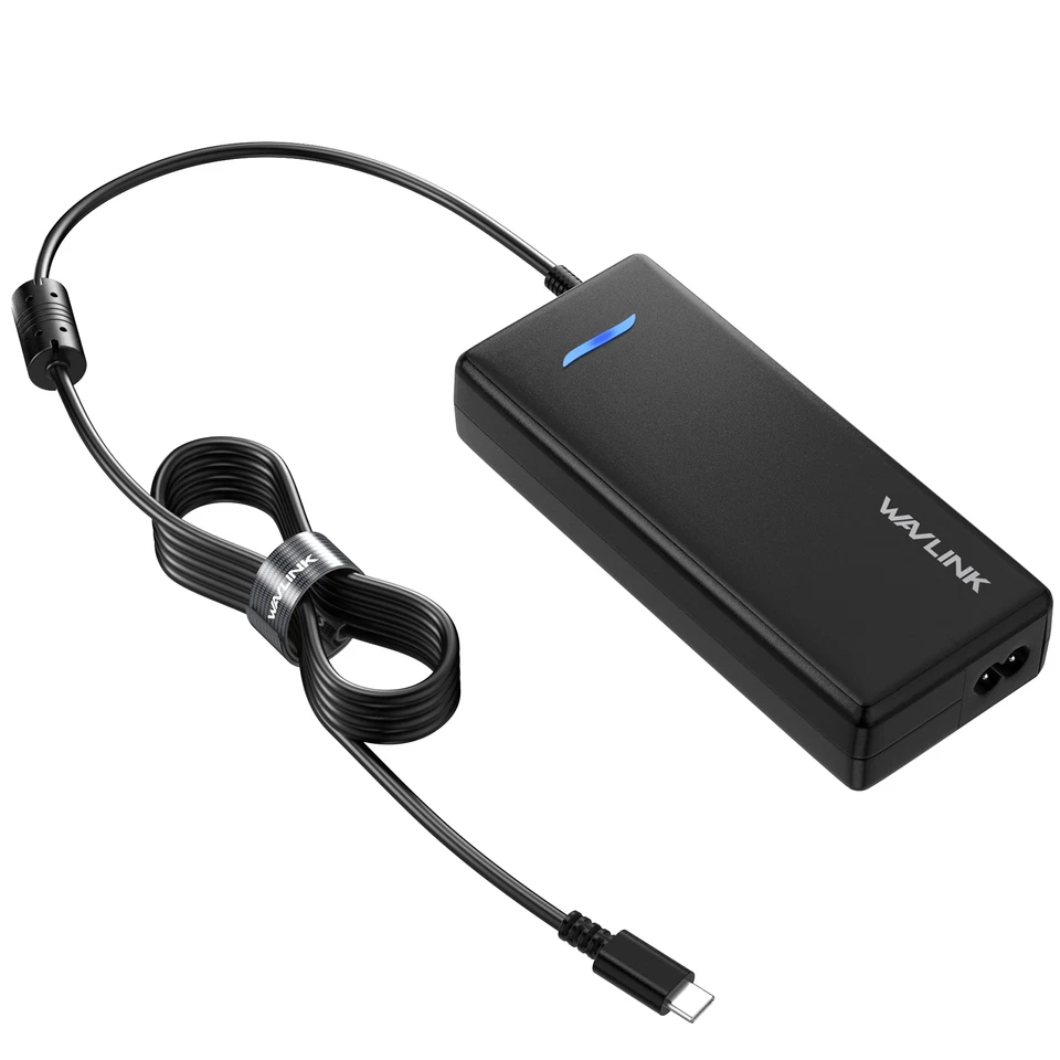 Cargador adaptador de CA de alimentación USB-C de carga PD 112 W para computadoras portátiles / tabletas / teléfonos Foto 2 de 4