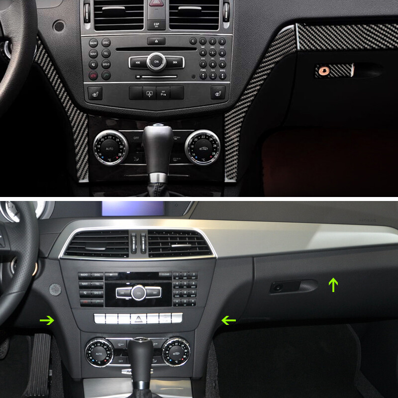 メルセデスベンツ MB W204 ダッシュボード Carbon Center Control Dashboard Panel Frame For Mercedes Benz C