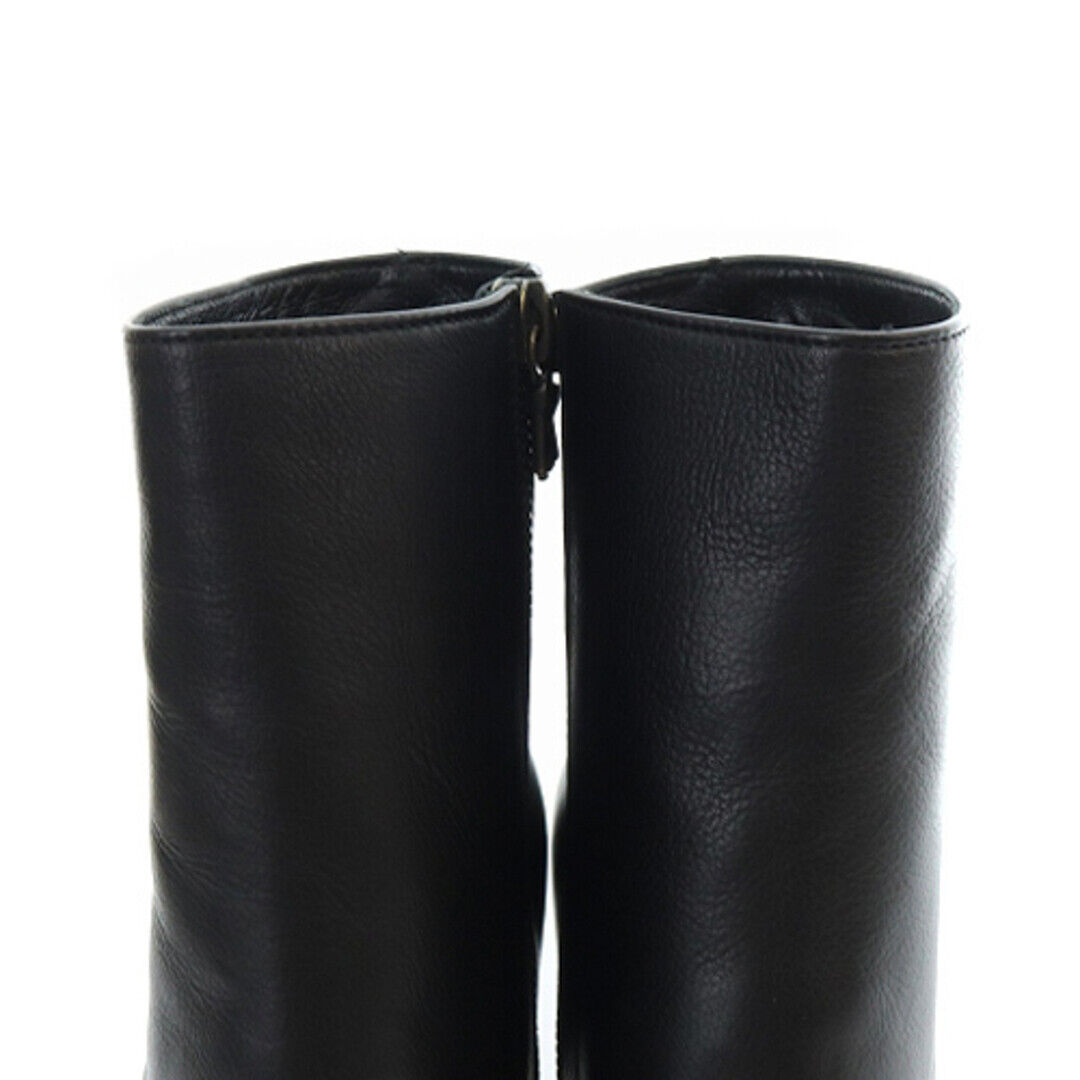 Dries Van Noten Clear Heel Boots Short Leather 36.5 23.5cm Dries Van Noten Clear Heel Boots Short Leather 36.5 23.5cm