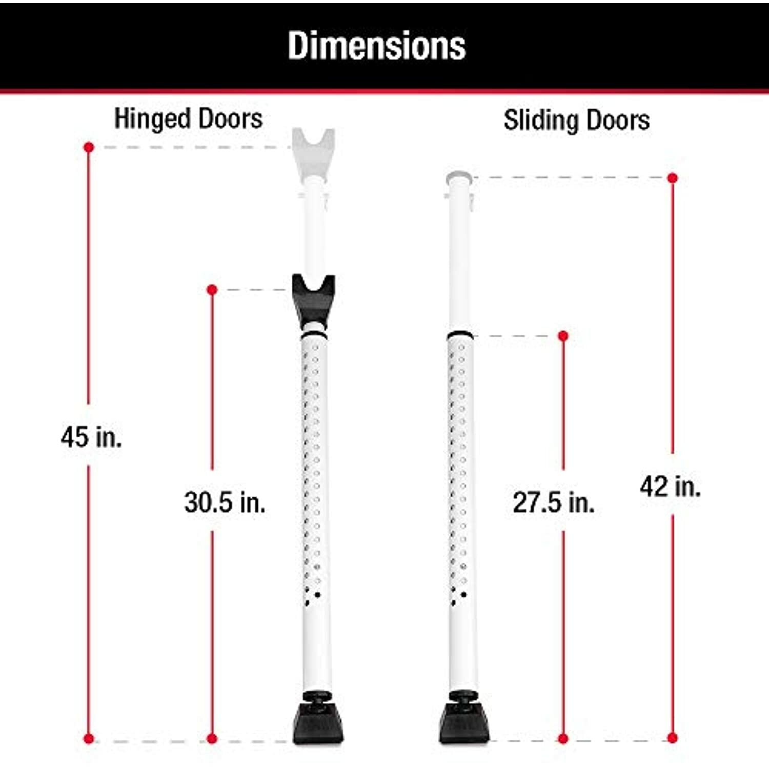 Master Lock 265d Door Security Bar PackWhite of 1 for sale online eBay