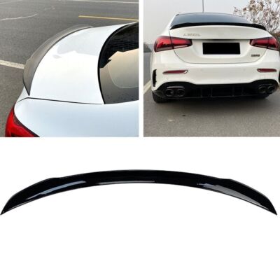 1PC ABS Black Tail Wing Rear Trunk Spoiler For 2019 Mercedes-Benz W177 A Class