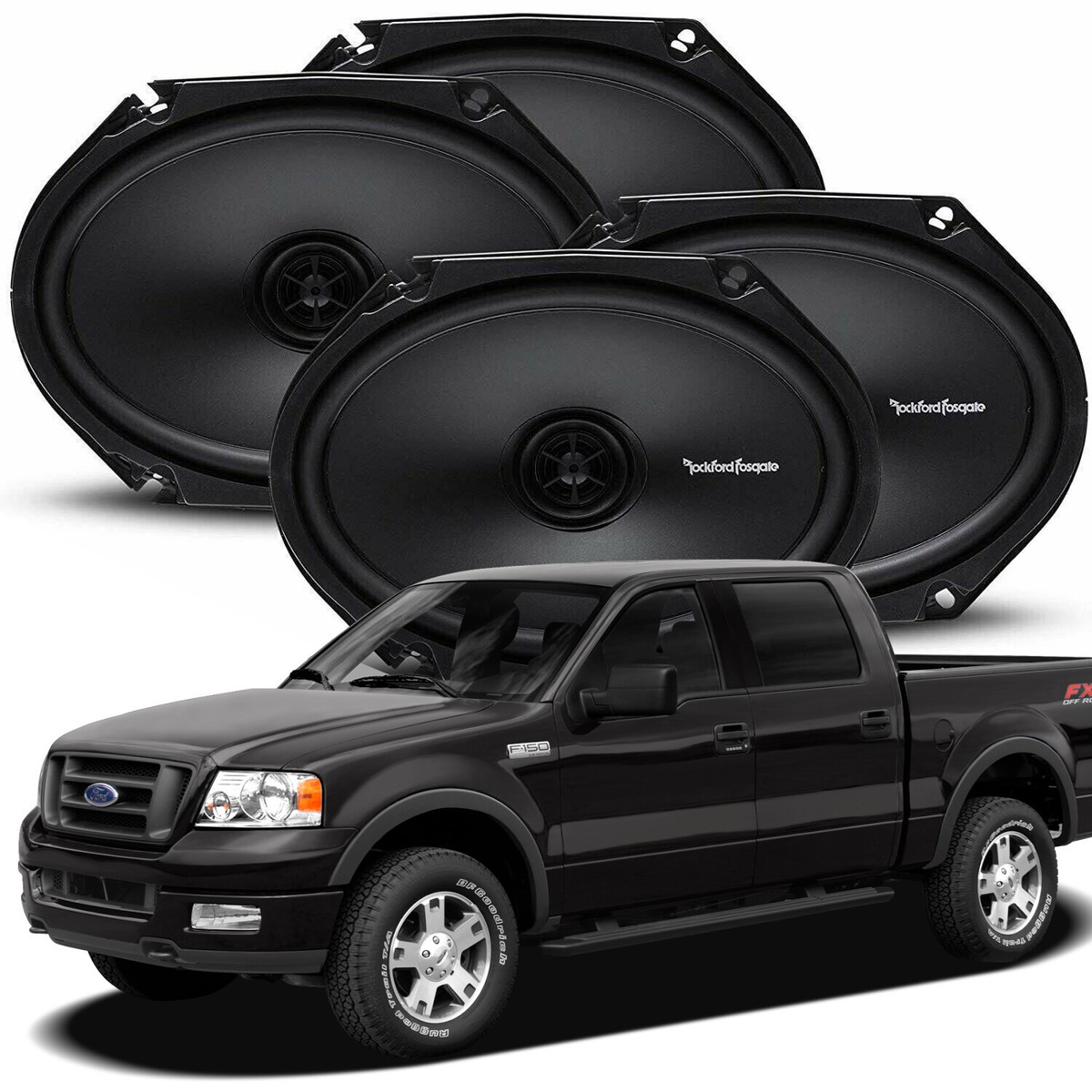 Ford F-150 2004-2008 Front & Rear Replacement Speaker Upgrade