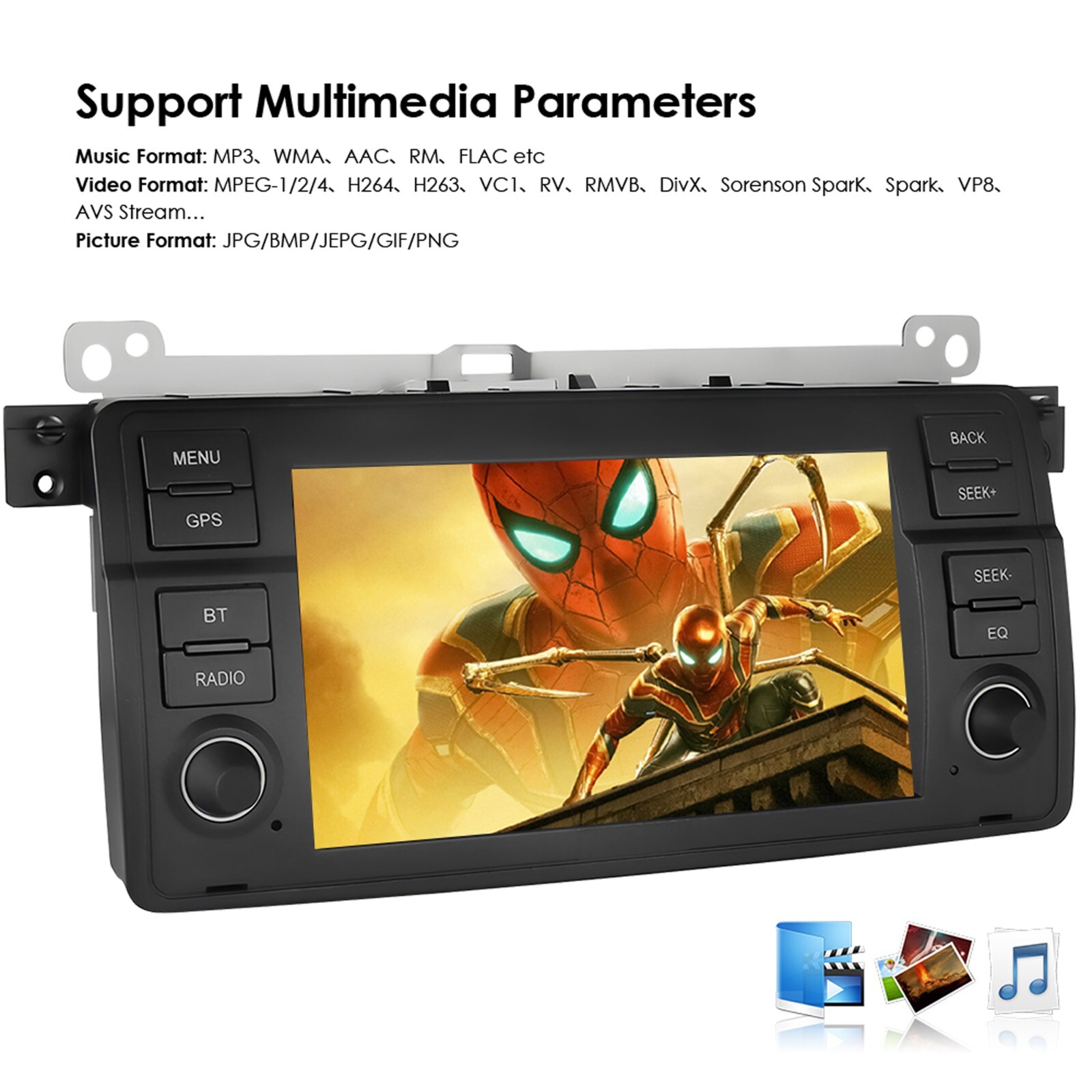 Android 13 Carplay Wifi FM Car Stereo Radio For BMW E46 318i 325i 330i 1998-2005