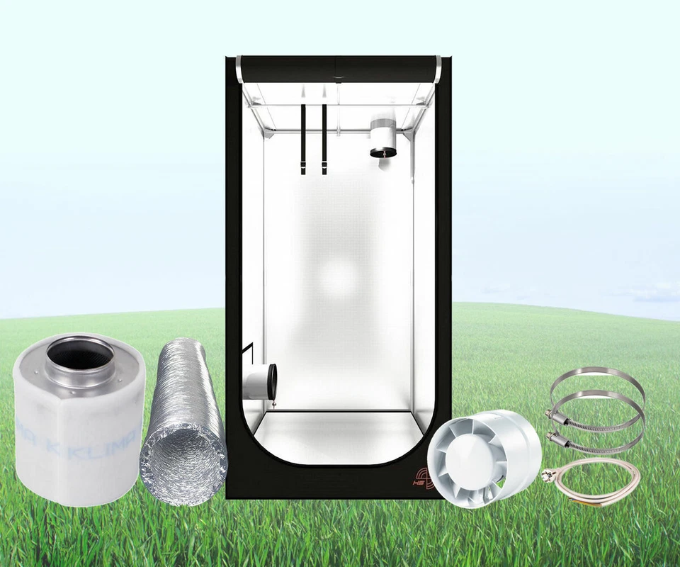 SECRET JARDIN PRIMA KLIMA VENTS Hydro Shoot 60 R 2.00 Abluftset 107 m³/h AKF Grow Box Zelt Lüftung Set LED Klima