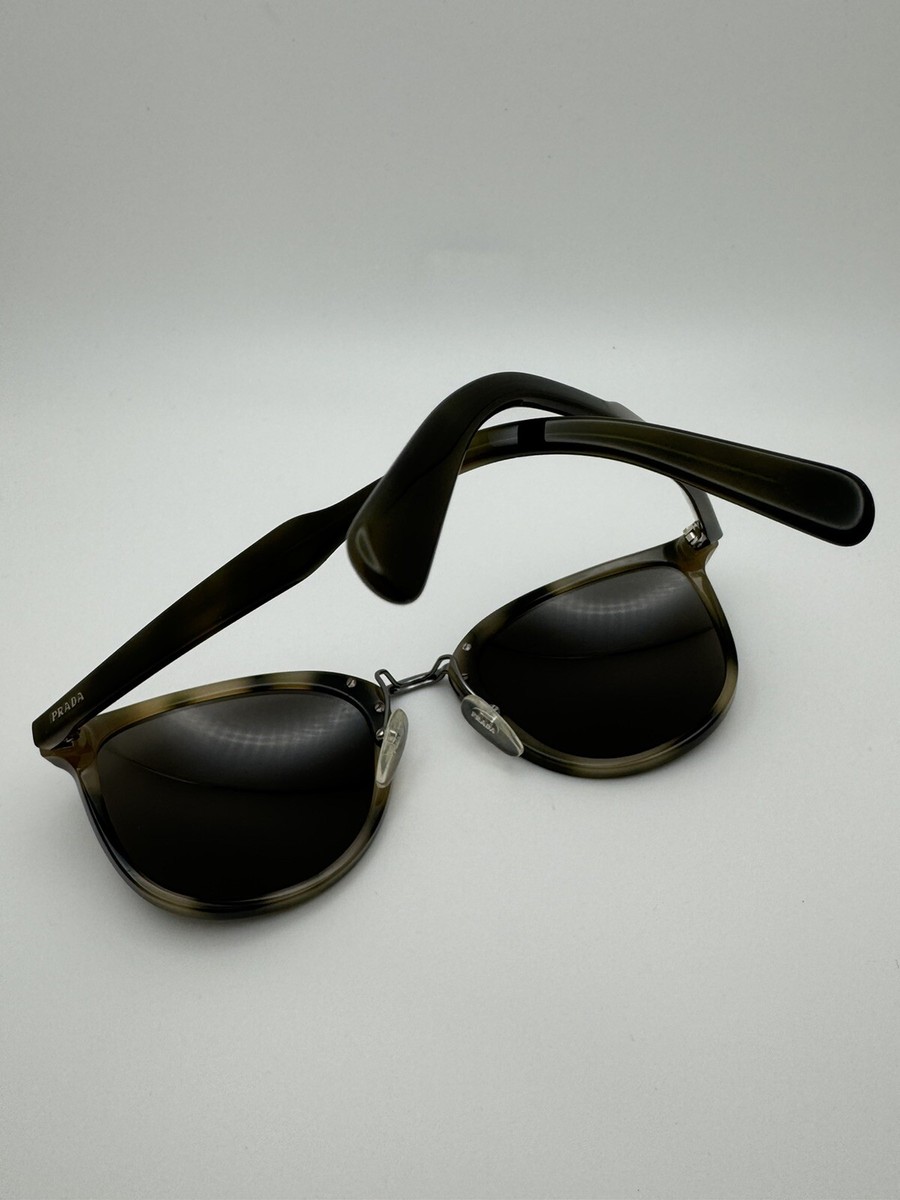 小物 PRADA halfrim sunglasses black PRADA Sunglasses plastic Black Auth am7394 | eBay