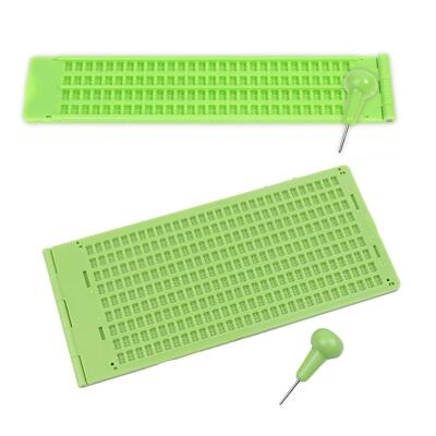 Brailleschrift Schreiben Schiefer Braille Lernwerkzeug für Sehbehinderte mit Blindenschrift