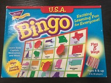 TREND USA Bingo Game Ages 8-12 For 3-36 Players - Complete