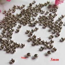 Pkg of 20 ROUND 3/16" 5mm Metal Spike Tack Studs 5405 Purses Belts Leather