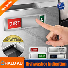 Clean Dirty Dishwasher Magnet Indicator Sign Read Scratch Magnetic Backing AU