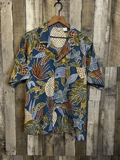 Vintage 80s Hawaiian Islander Button Up Shirt Men s XL VTG Multicolor