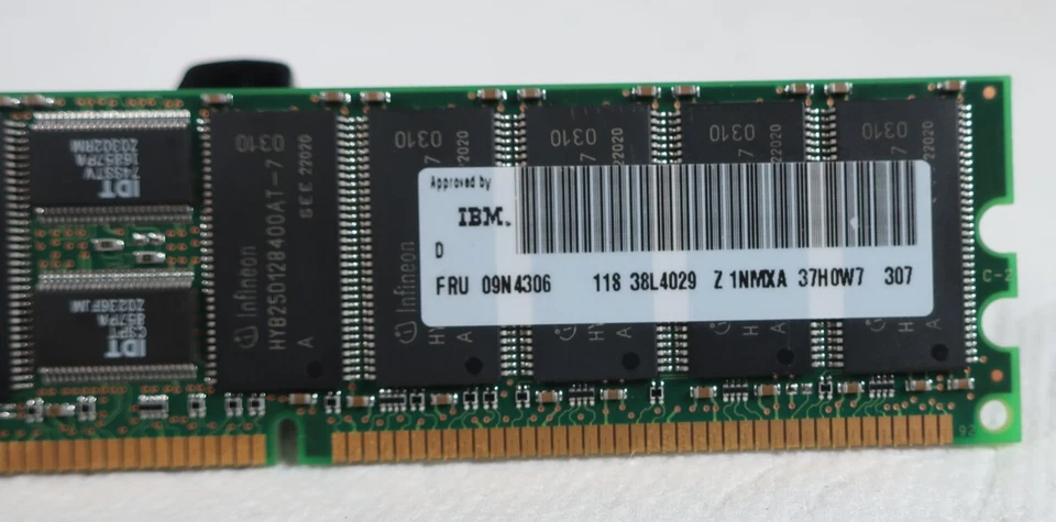 HYS72D32501GR-7-A 32Mx72 SDRAM PC2100R-20330-M 256MB - Image 2 of 4