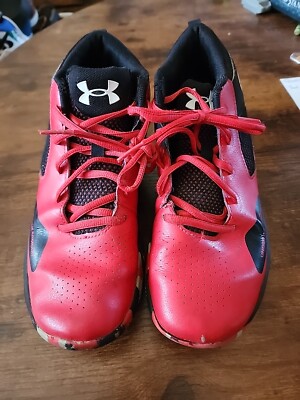 Size 7 - Under Armour Lockdown 5 Mid Versa Red Black