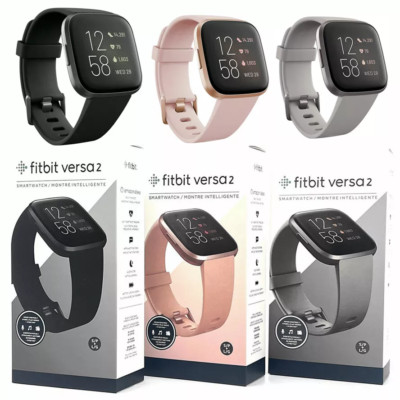 NEW Fitbit Versa 2 Health & Fitness Smartwatch Authentic Activity Tracker S&L #1