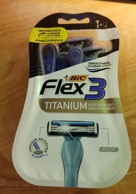 BIC flex 3 Men's 3 Blade Disposable Razor, 4 Count