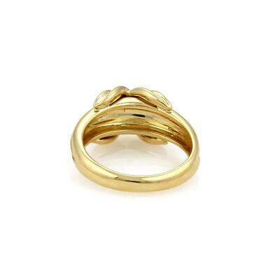 Tiffany & Co. X Ring 18k Yellow Gold Crossover Grooved Style | eBay