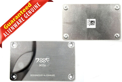 Dell OEM Alienware M11X R1 & R2 Laptop Metal Plate Name Badge Replacement 85YK9
