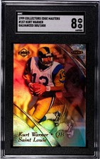 Kurt Warner 1999 Collectors Edge Masters #157 - Galvanized /1000 - SGC 8🔥