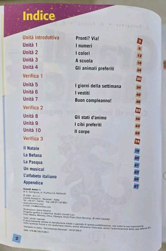Grande Amici Corso di Italiano Per Ragazzi 1 Italian Course for Kids - Picture 2 of 5