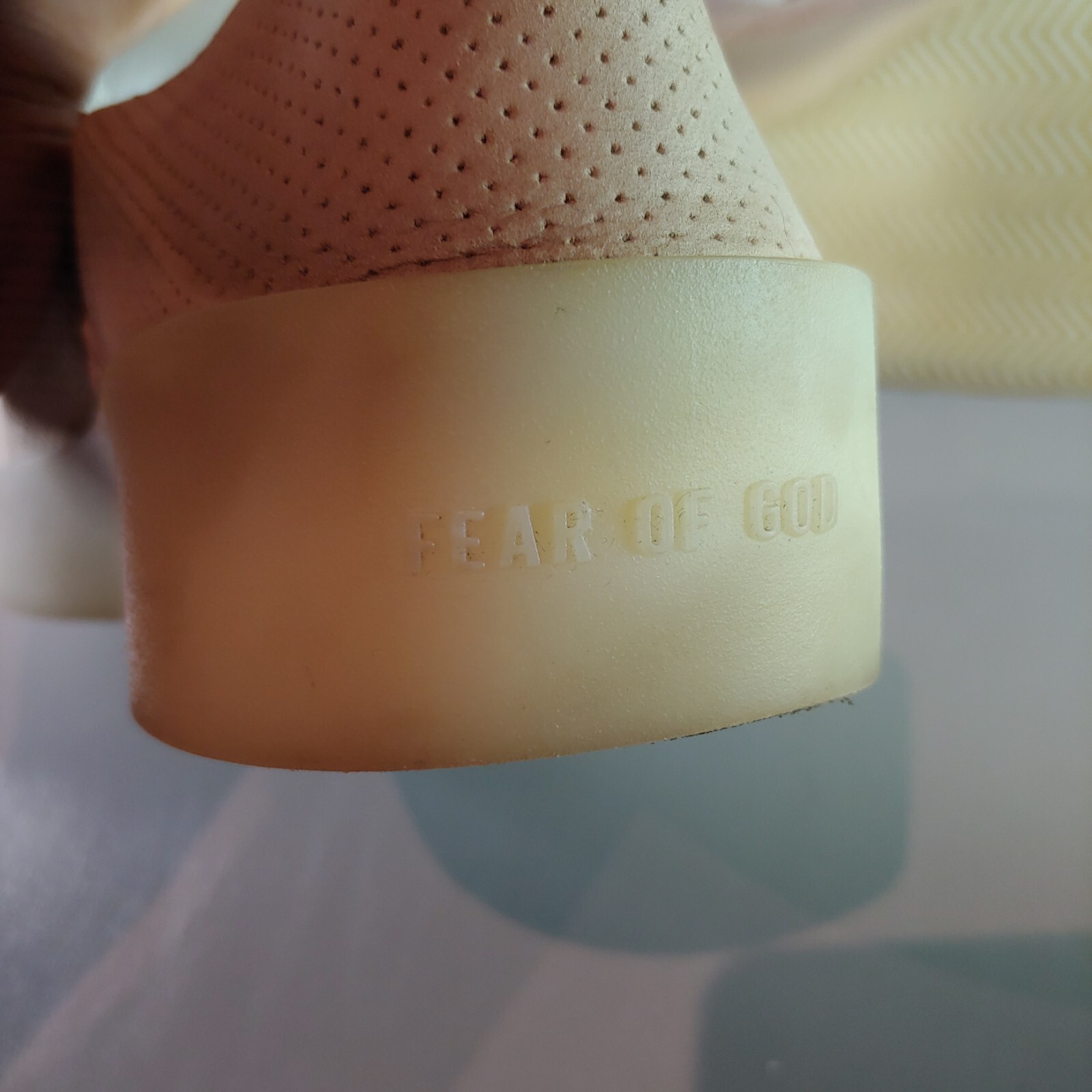 Size 8.5 - Fear of God Fear of God 110 Sneaker Perforated Cream thumbnail 7