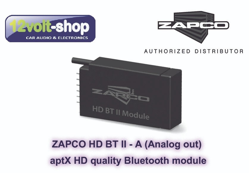 ZAPCO HD-BT II-A (Analog out) aptX HD audio streaming Bluetooth module