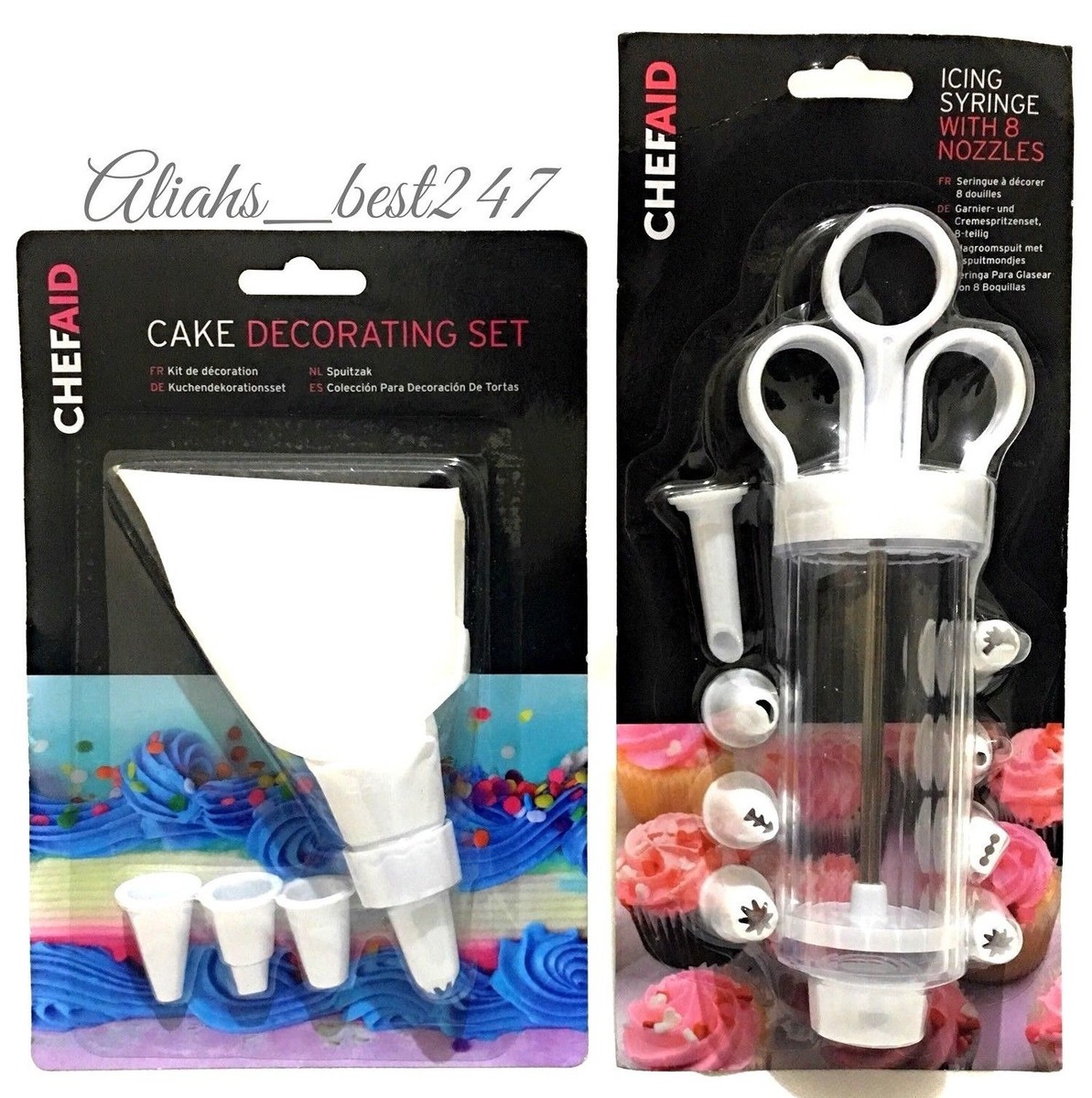Chef Aid Cake Decorating Syringe Set Baking Icing Bag With