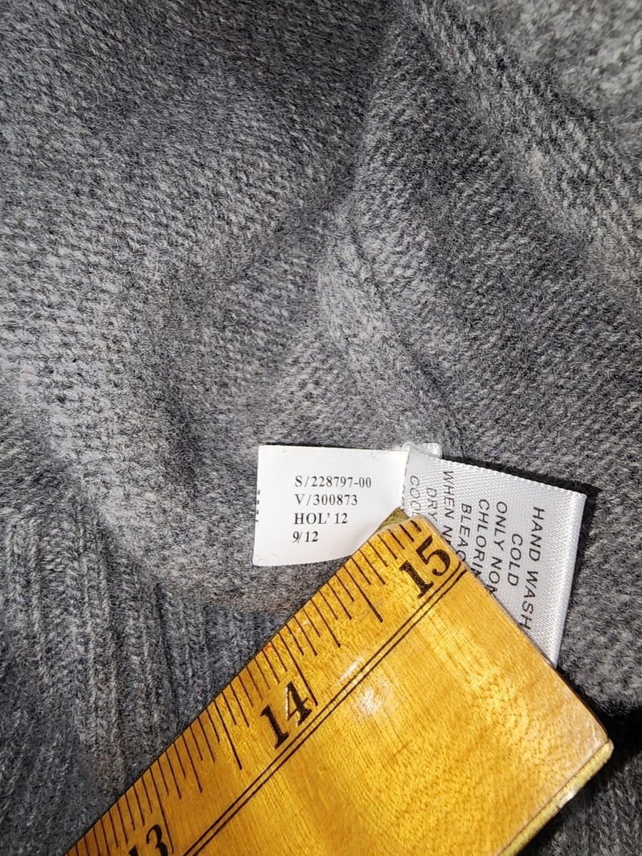 じゅんと専用 Banana Republic Mens Gray XL 1/4 zip Sweater Wool Blend, 2012