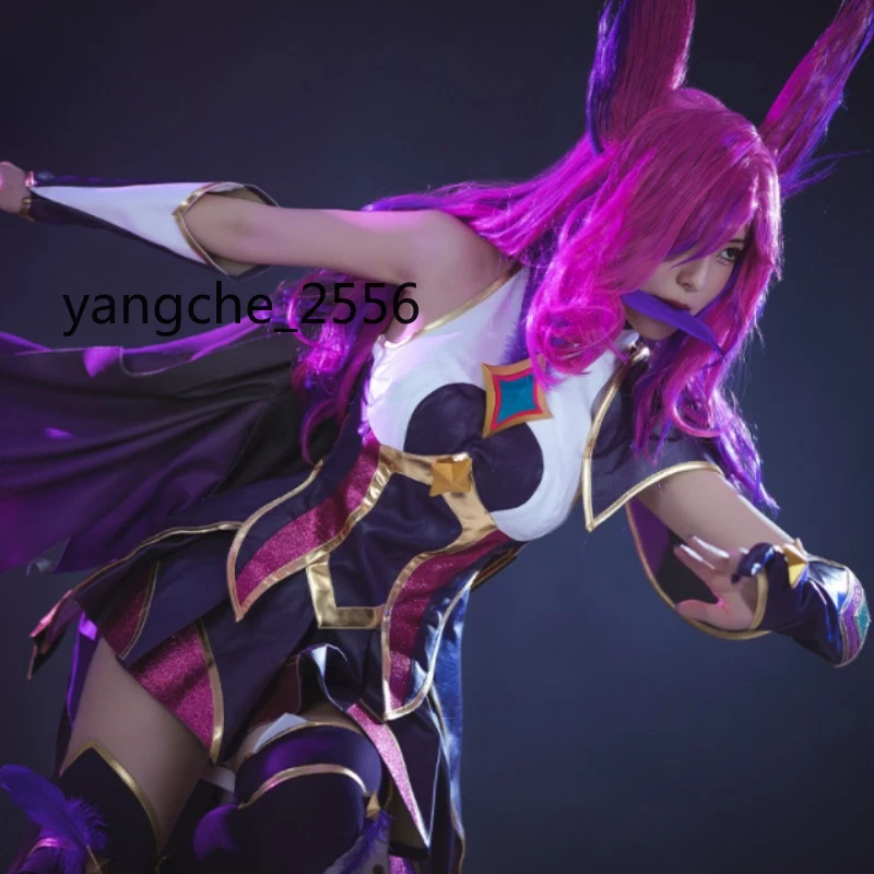 LOL League of Legends Xayah Cosplay Disfraces Anime Juego Disfraz Conjunto Completo Nuevo Foto 4 de 4