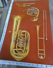 Bowmar Records Insturment Poster Brass Family 1961