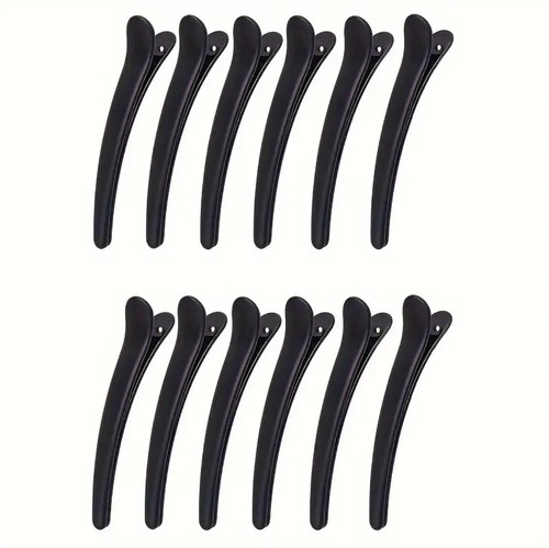 5X BLACK PLASTIC Hair Sectioning HAIRDRESSING Clips MAKE UP Clip Salon Clamp - Picture 7 of 7
