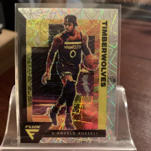 2020/21 Panini Flux D'ANGELO RUSSELL "SILVER PRIZM" Refractor Parallel #105
