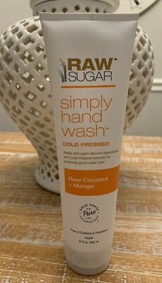 Raw Sugar Simply Hand Wash Cold Pressed Raw Coconut & Mango Sealed 9 oz NEW 