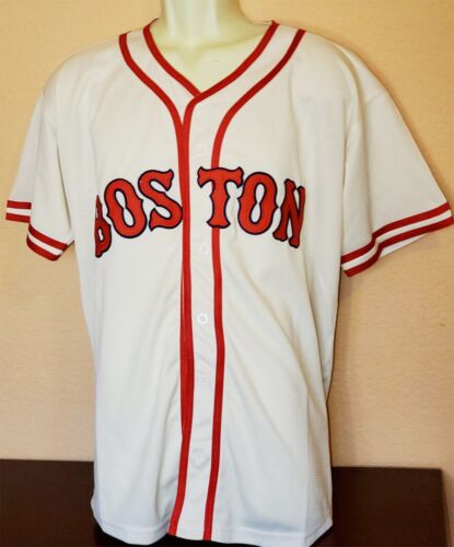 Jimmie Foxx Boston Red Sox ALL STITCHED 1930's Throwback Home Jersey NWT Large