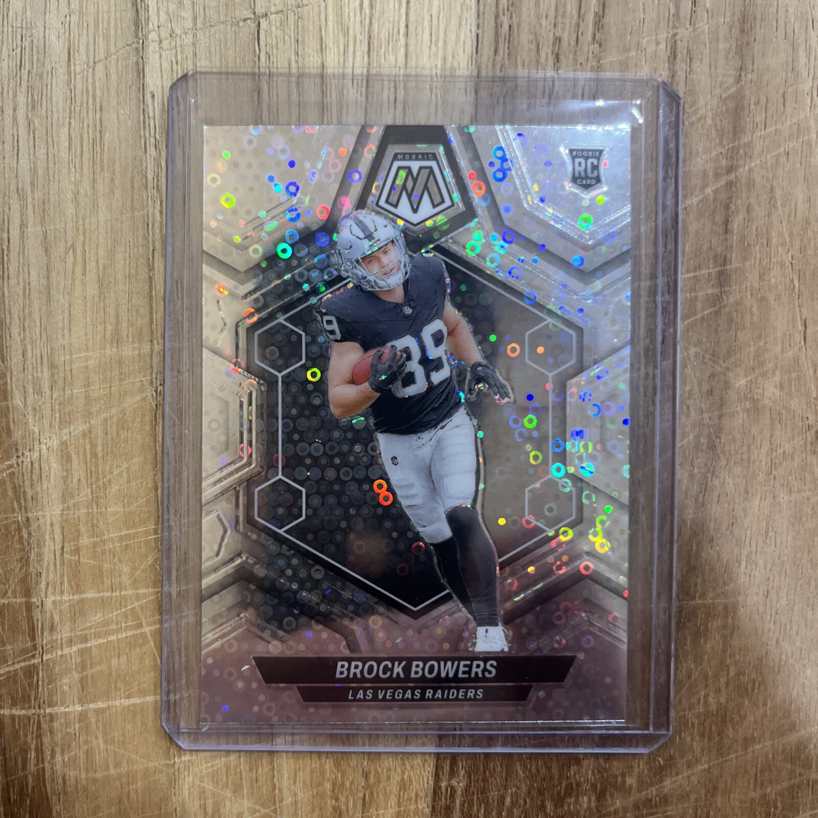 2024 Panini Mosaic - No Huddle Silver Mosaic Prizm #313 Brock Bowers (RC) 🔥