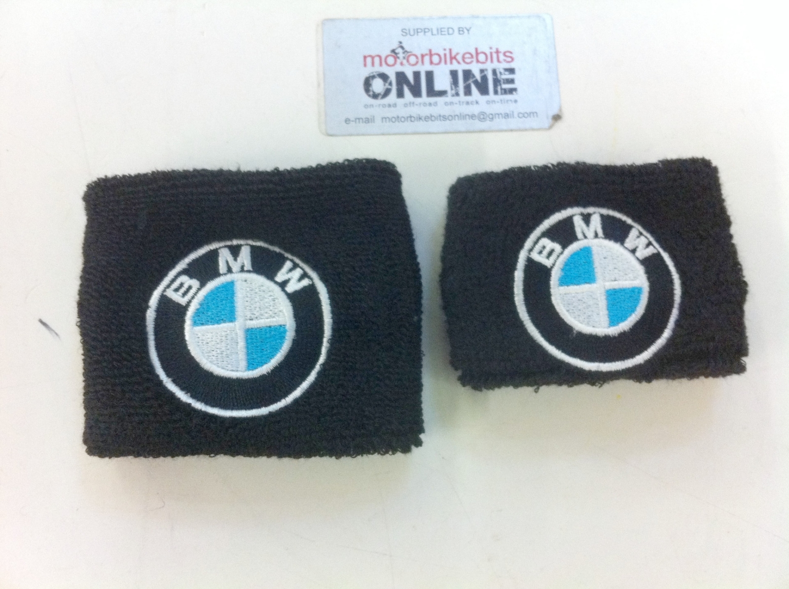 BMW Black Motorcycle Front + Rear Brake Master Cylinder Shrouds Socks