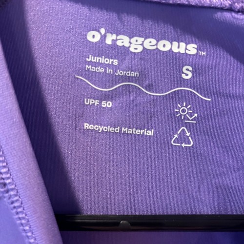 O'Rageous UPF 50 Long Sleeve Rash Guard Recycled Material Youth Small - Picture 4 of 5