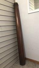 LARGE ANTIQUE Wood PILLAR POST Column Architectural Salvage 63” Tapered 4.5-6”