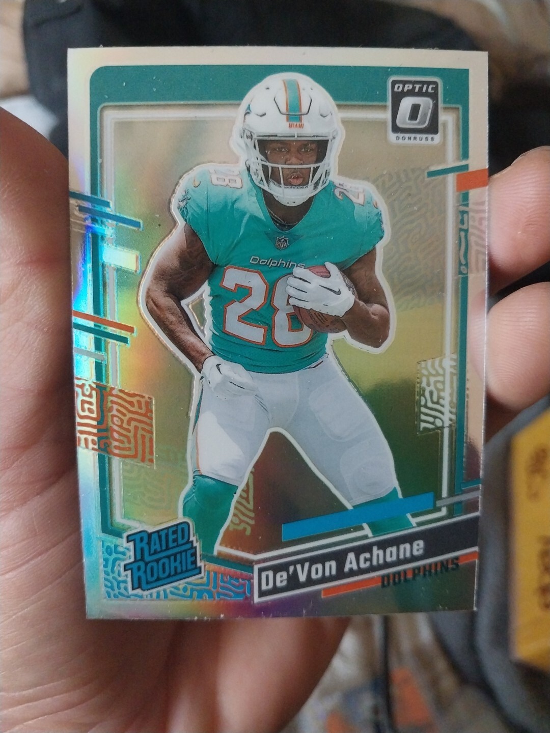 2023 Donruss Optic Preview Devon Achane Silver Rated Rookie #365 Dolphins 🔥📈