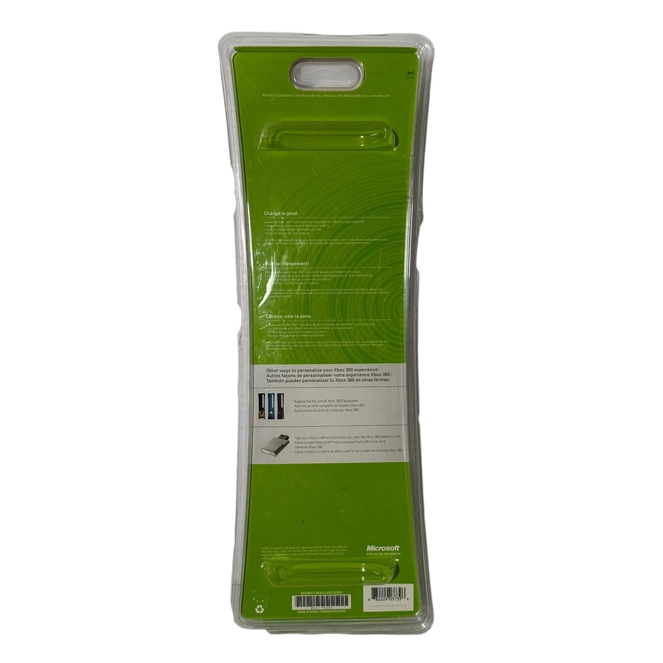 NUEVO Auténtico Microsoft Xbox 360 PLATEADO Placa Frontal B4L-00005, SELLADO DE FÁBRICA Foto 2 de 2