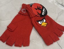 Angry Birds fingerless gloves knit ADULT One Size Licensed Rovio