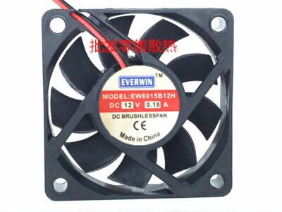 1PC EVERWIN EW6015B12H 6015 6CM 12V 0.18A chassis power     #A6-22