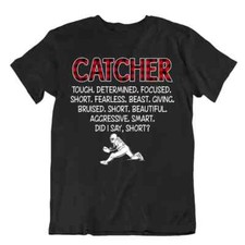 Softball Sport Tshirt Tee Gift Cool Present Cute Funny Play Joke Catcher Classic