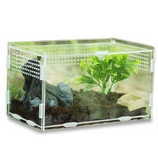 Insect Feeding Box,Acrylic Terrarium Containers for Spider Lizard Frog